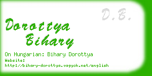 dorottya bihary business card